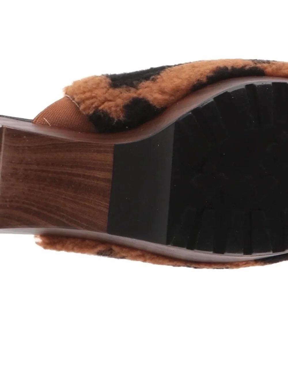 Jessica Simpson Women's Tollia Clog Sandal Brown/Black- Size 6 US/36.5 EU New